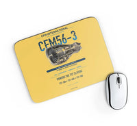 Thumbnail for CFM56-3 design on yellow rectangle mouse pad