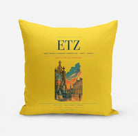 Thumbnail for Metz–Nancy–Lorraine Airport (ETZ) design on yellow pillow