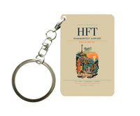 Thumbnail for Hammerfest Airport (HFT) design on beige key chain