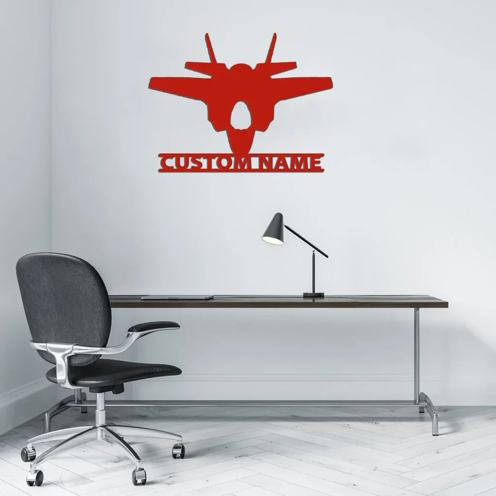 Customisable Aircraft Silhouette Metal Sign - view 3