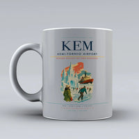 Thumbnail for Kemi-Tornio Airport (KEM) airport code design on light gray ceramic mug
