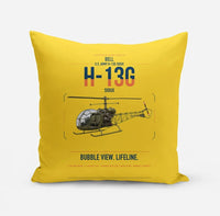 Thumbnail for Bell H-13G Sioux design on yellow pillow