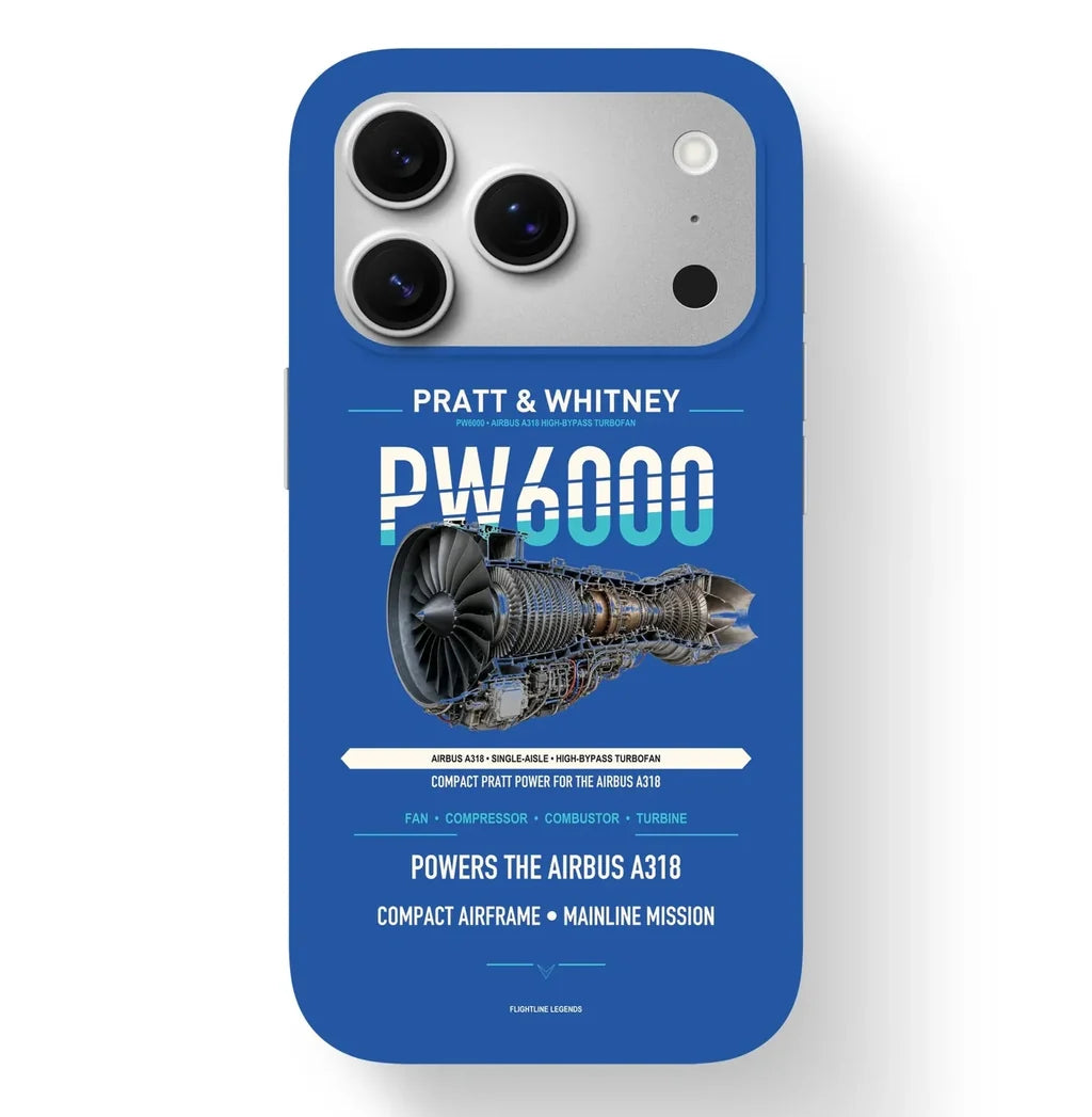 PW6000 Case design on blue iphone case