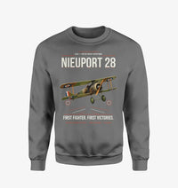 Thumbnail for Nieuport 28C.1 design on gray sweatshirt