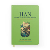 Thumbnail for Noi Bai International Airport Hanoi (HAN) design on light green notebook