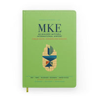 Thumbnail for Milwaukee Mitchell International Airport (MKE) design on light green notebook