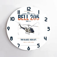 Thumbnail for Bell 205A-1++ design on white no frame wall clock