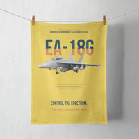 Thumbnail for EA-18G Growler Control The Spectrum design on yellow towel