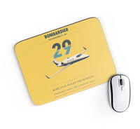 Thumbnail for Bombardier Learjet 29 design on yellow rectangle mouse pad