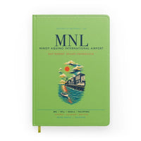 Thumbnail for Manila Ninoy Aquino International Airport (MNL) design on light green notebook