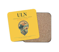 Thumbnail for Chinggis Khaan International Airport (ULN) design on yellow 1 piece coaster