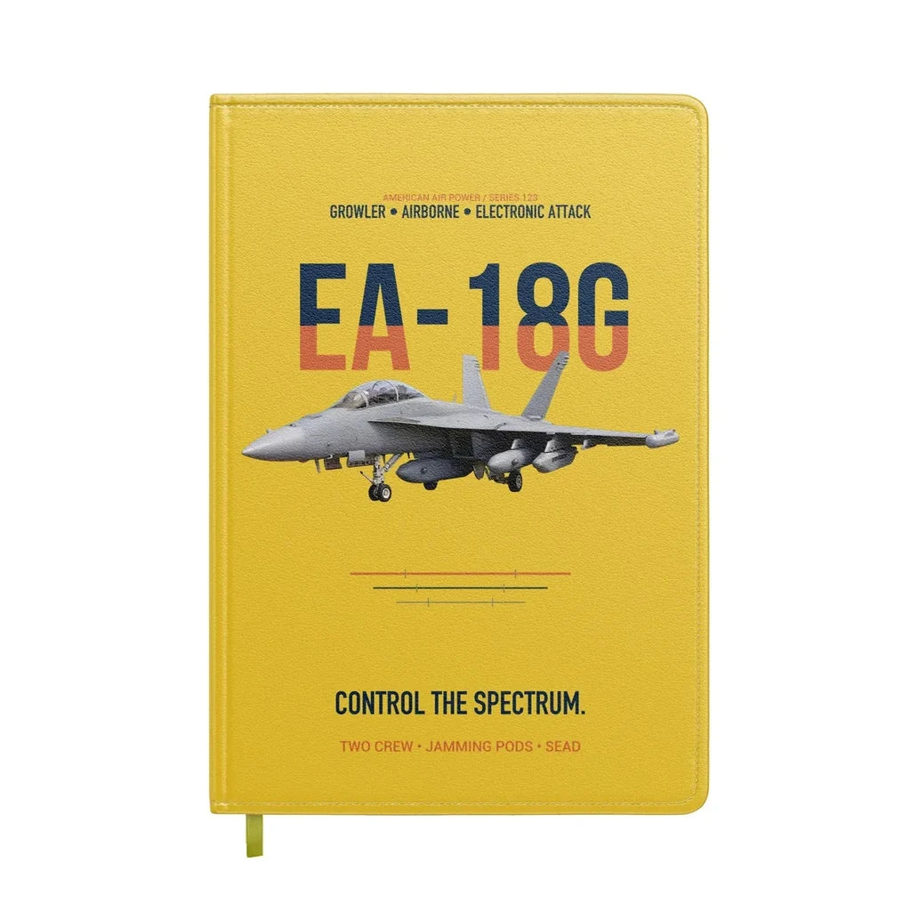 EA-18G Growler Control The Spectrum design on yellow notebook