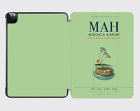 Thumbnail for Menorca Airport (MAH) design on light green ipad tablet case