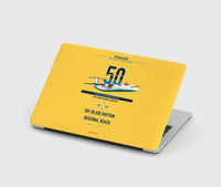 Thumbnail for Fokker 50 design on yellow MacBook case