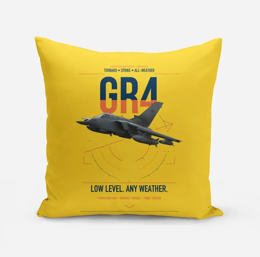 Panavia Tornado GR4 design on yellow pillow