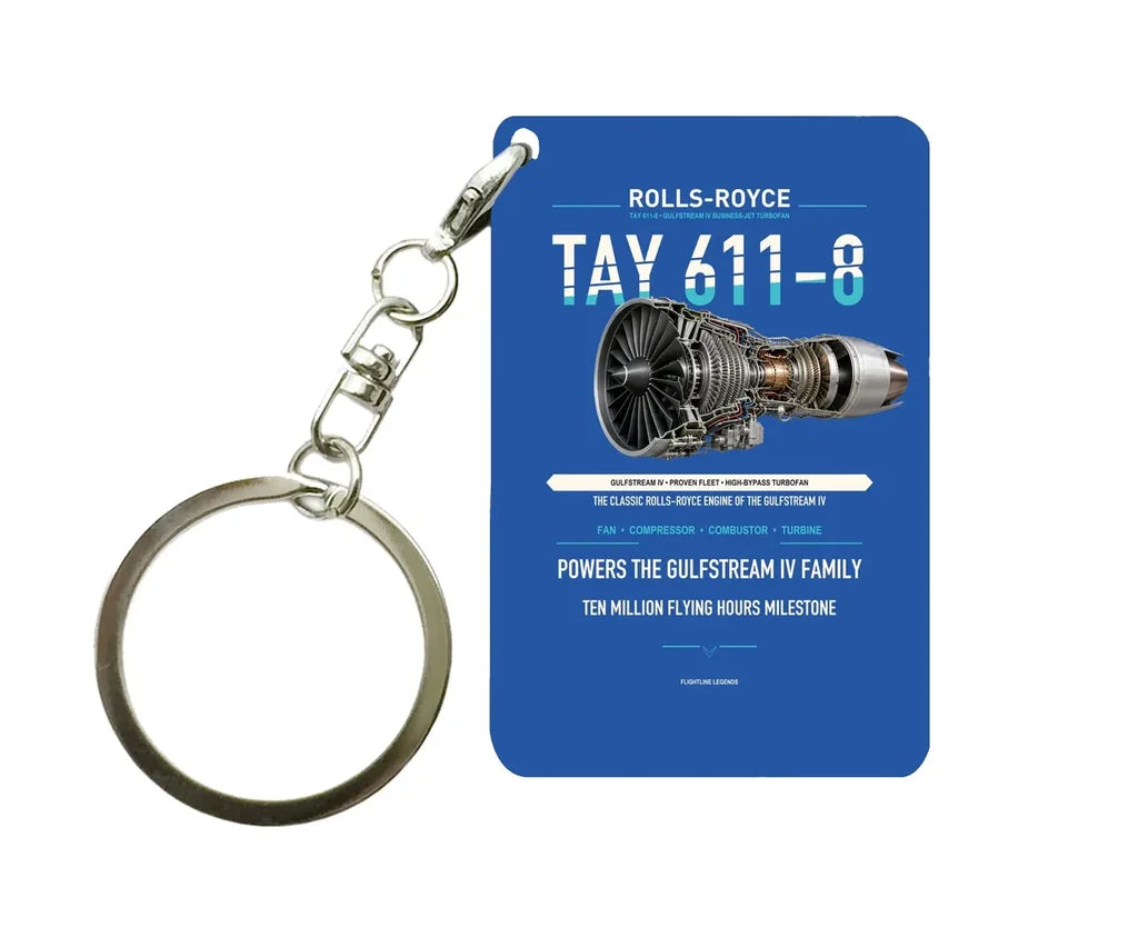 TAY 611-8 Key Chain design on blue key chain
