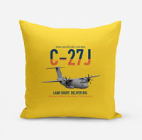 Thumbnail for C-27J Spartan design on yellow pillow