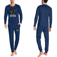 Thumbnail for Speed Is Life men pajamas - Dark Blue