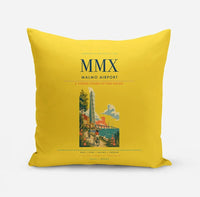 Thumbnail for Malmo Airport (MMX) design on yellow pillow