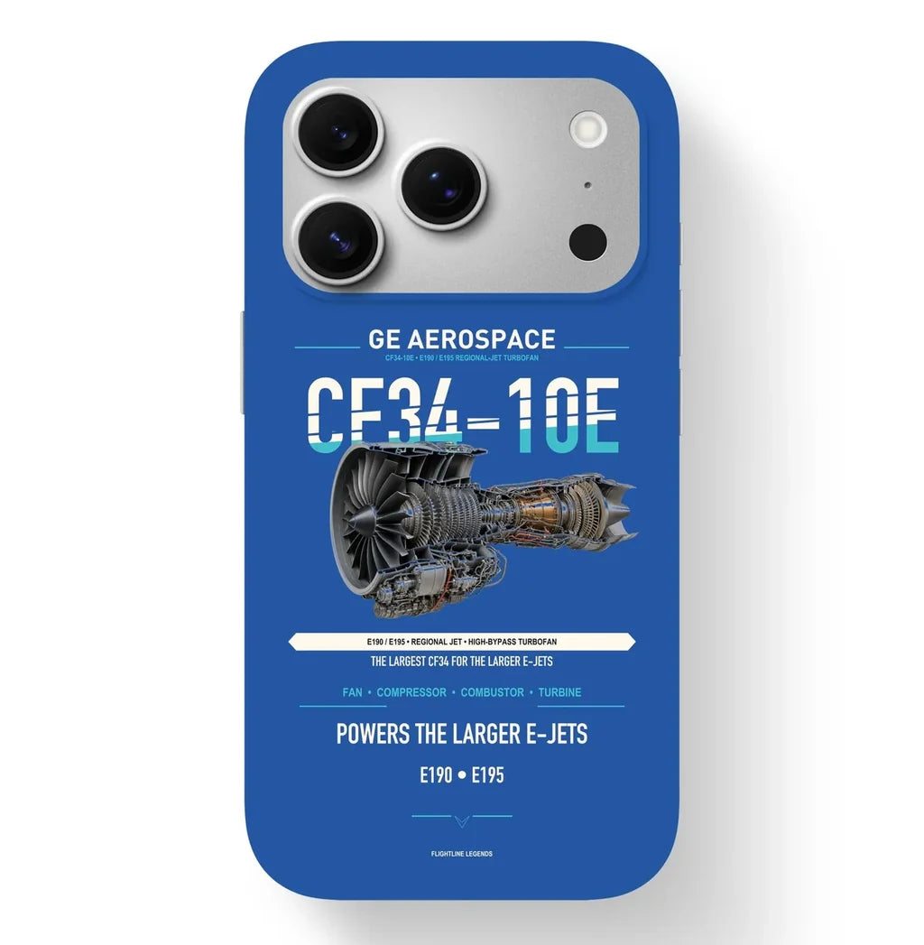 CF34-10E Case design on blue iphone case