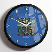 Thumbnail for VINTAGE G4099 - The Air Bridge - Designed Wall Clocks design on blue framed