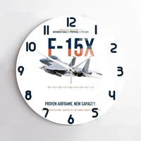 Thumbnail for F-15X Advanced Eagle Proposal Proven Airframe New Capacity design on white no frame wall clock