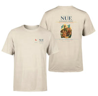 Thumbnail for Nuremberg Airport (NUE) design printed on beige double-side t-shirt