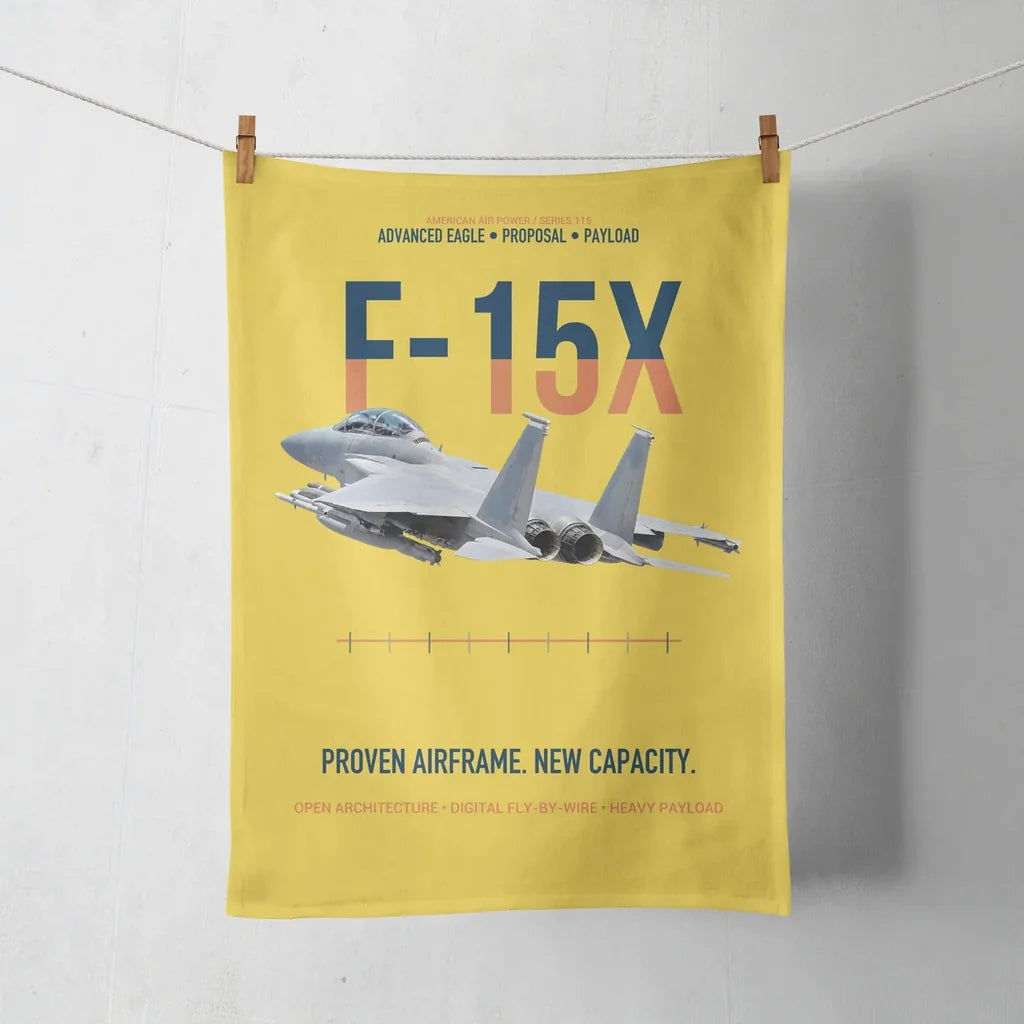 F-15X Advanced Eagle Proposal Proven Airframe New Capacity design on yellow towel