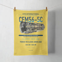 Thumbnail for CFM56-5C design on yellow towel