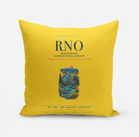 Thumbnail for Reno-Tahoe International Airport (RNO) design on yellow pillow