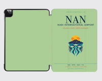 Thumbnail for Nadi International Airport (NAN) design on light green ipad tablet case
