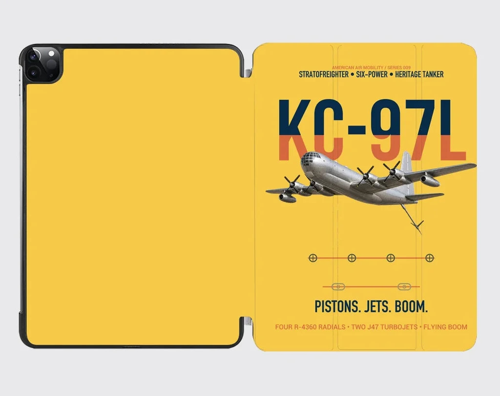 KC-97L STRATOFREIGHTER design on yellow ipad tablet case