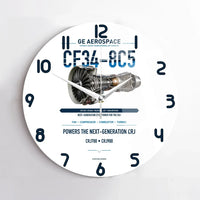 Thumbnail for CF34-8C5 design on white no frame wall clock