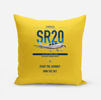 Thumbnail for Cirrus SR20 design on yellow pillow