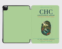 Thumbnail for Christchurch Airport (CHC) design on light green ipad tablet case