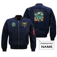 Thumbnail for VINTAGE G4122 - The Caribbean Jet Run - Bomber Jacket design on blue+name