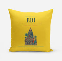 Thumbnail for Biju Patnaik International Airport (BBI) design on yellow pillow