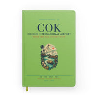 Thumbnail for Cochin International Airport Kochi (COK) design on light green notebook