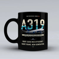 Thumbnail for A319neo Mug design on black airbus
