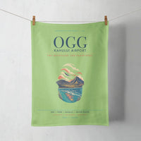 Thumbnail for Kahului Airport (OGG) design on light green towel