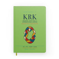 Thumbnail for Kraków John Paul II International Airport (KRK) design on light green notebook