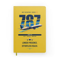 Thumbnail for Boeing 787-10 Dreamliner design on yellow notebook