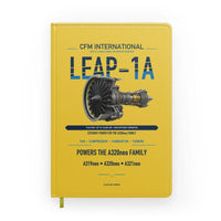 Thumbnail for CFM LEAP-1A design on yellow notebook