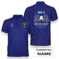 Thumbnail for DJI Neo 2 design on blue polo with custom name badge