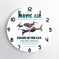 Thumbnail for DJI Mavic Air design on white no frame wall clock
