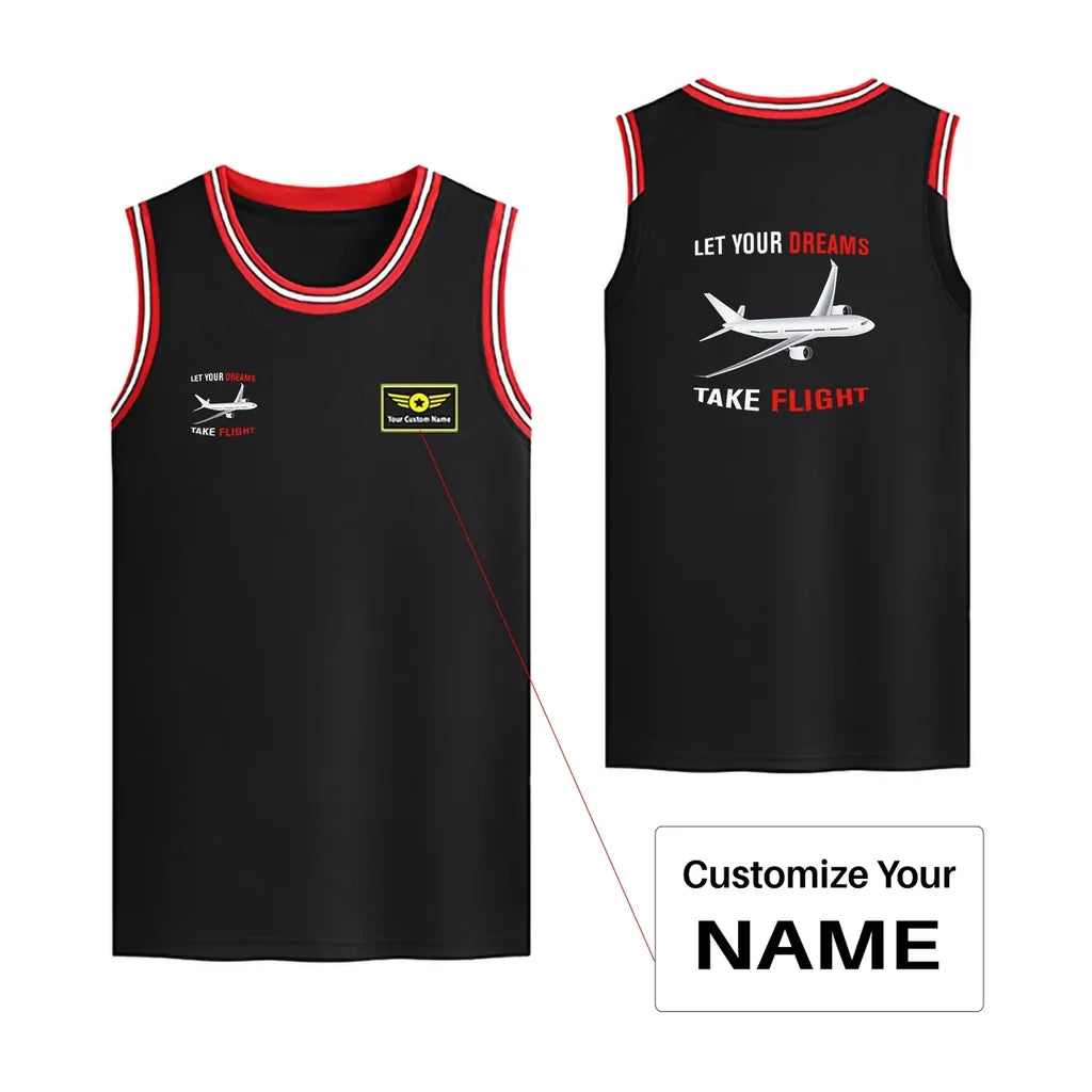 Customisable Let Your Dreams Take Flight Basketball Print - view 3