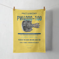 Thumbnail for PW4000-100 design on yellow towel