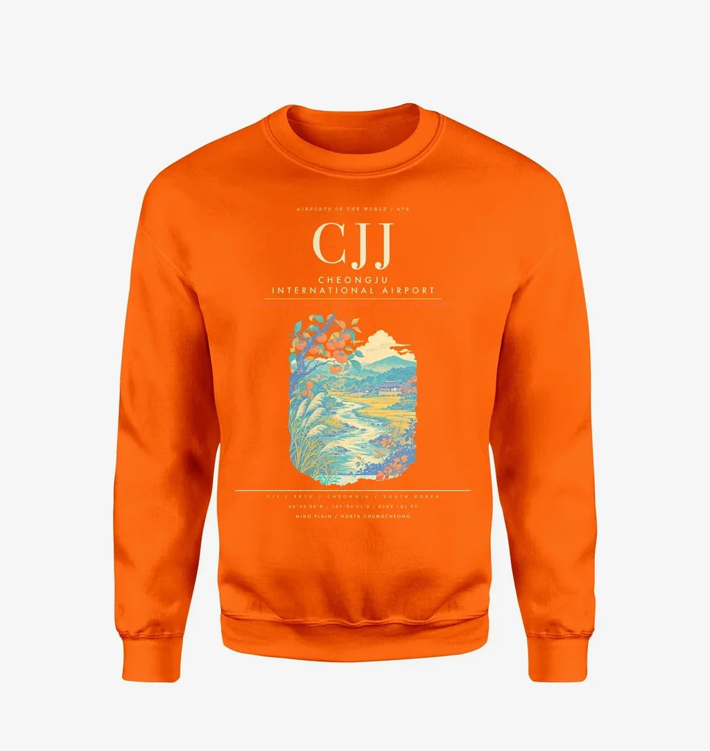 Cheongju International Airport CJJ Sweatshirt - Orange