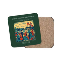 Thumbnail for The Lightkeeper Rotation - Designed Coasters design on dark green 1-piece