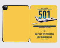 Thumbnail for Cessna 501 Citation I SP design on yellow ipad tablet case